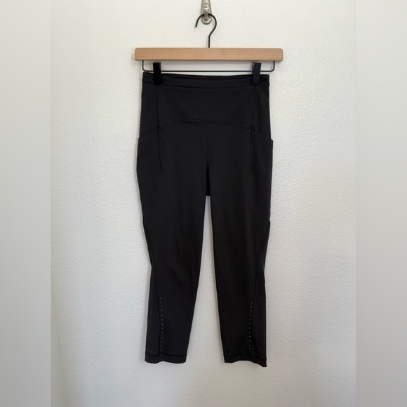 Lululemon Swift Speed High-Rise Crop 21" Size 4 Black - Picture 5 of 13